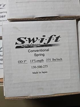 130-500-275 Swift Springs Conventional Spring 13in X 5in 275lb