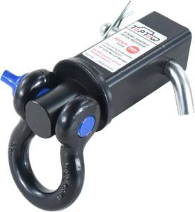 63710 Toptow Trailer Recovery Shackle Tow Hitch Capacity 10000lbs Black / Blue