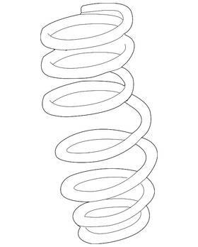 48131-04a61 Toyota Genuine Coil Spring