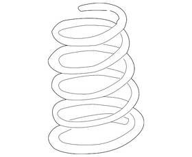 48131-08010 Toyota Genuine Coil Spring
