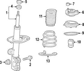 48131-0a140 Toyota Genuine Coil Spring