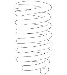 48131-ak101 Toyota Genuine Coil Spring