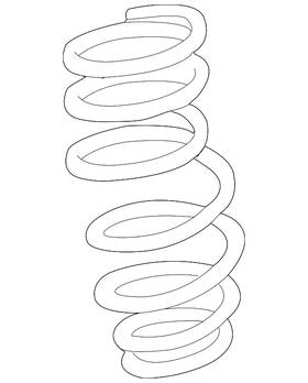 4813104a90 Toyota Genuine Coil Spring