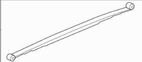 48210-0c351 Toyota 482100c351 2012-2021 Tundra Rear Passenger Leaf Spring Oem
