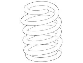 48231-0r050 Toyota Genuine Coil Spring