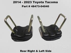48473-04040 Toyota 14 To 23 Tacoma Rear Leaf Spring Mount Plates With U Bolts Oem