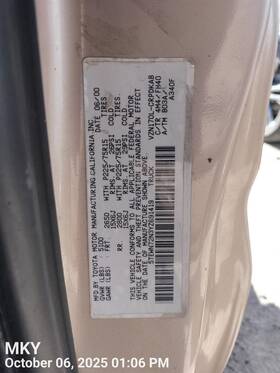 518-58140jl Toyota Left Rear Leaf Spring Oem 97-00 Tacoma 1yr Wrnty