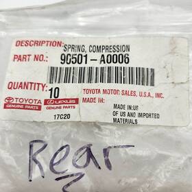 90501-a0006 Toyota Genuine Oem Rear Compression Springs