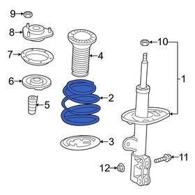 481310r250 Toyota Oe For Rav4 2024 Front Coil Spring