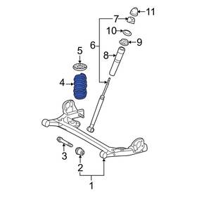 4823108011 Toyota Oe For Sienna 2011-2014 Rear Coil Spring