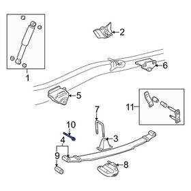 9010514025 Toyota Oe For Tacoma 1998-2004 Leaf Spring Shackle Bolt