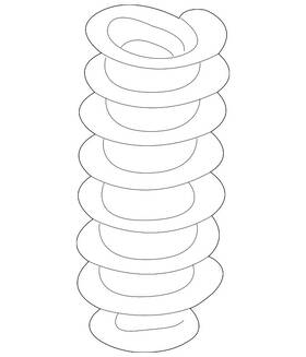 1j0-511-115-bq Volkswagen Genuine Coil Spring