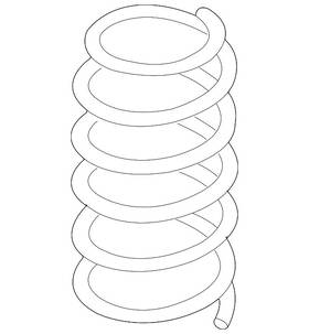 3c0-411-105-s Volkswagen Genuine Coil Spring