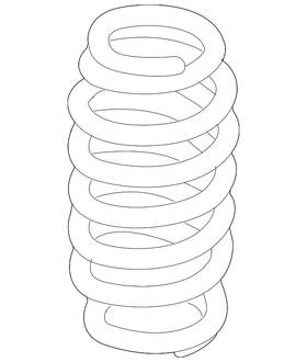 3c0-511-115-aq Volkswagen Genuine Coil Spring