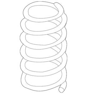 3qf-411-105-b Volkswagen Genuine Coil Spring