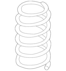 Volkswagen 3qf-411-105-c Genuine Coil Spring