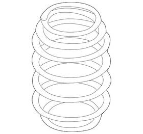 3qf-511-115-m Volkswagen Genuine Coil Spring