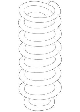 5c0-511-115-an Volkswagen Genuine Coil Spring