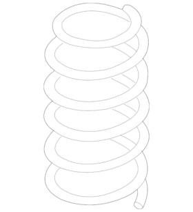 5q0-411-105-dr Volkswagen Genuine Coil Spring