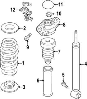 5q0-511-115-lg Volkswagen Genuine Coil Spring