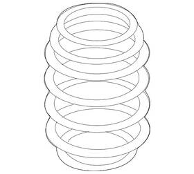 5qm-511-115-aj Volkswagen Genuine Coil Spring