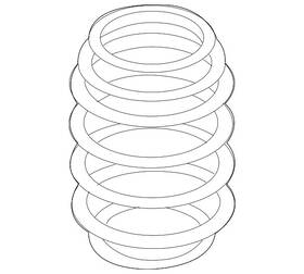 5qm-511-121-aa Volkswagen Genuine Coil Spring 5qm-511-121-aa Volkswagen Genuine Coil Spring