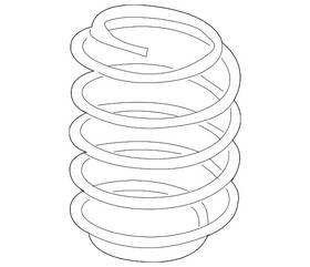 5qm-511-121-af Volkswagen Genuine Coil Spring