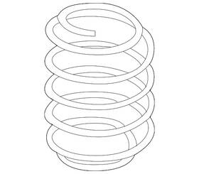 5qm-511-121-l Volkswagen Genuine Coil Spring
