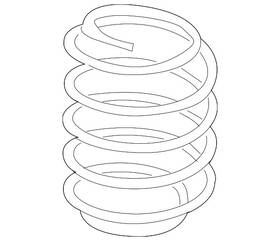 5qm-511-121-t Volkswagen Genuine Coil Spring