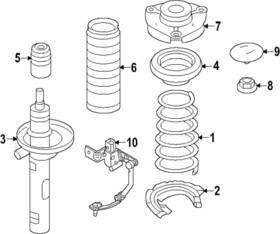 5wa-411-105 Volkswagen Genuine Spring
