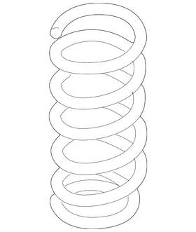 7l6-511-115-k Volkswagen Genuine Coil Spring