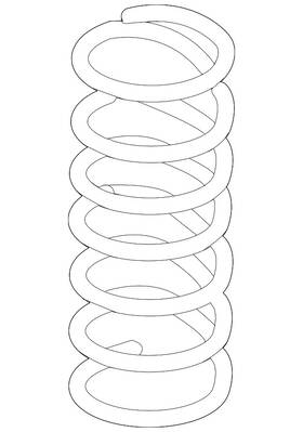 7p6-411-105-ak Volkswagen Genuine Coil Spring