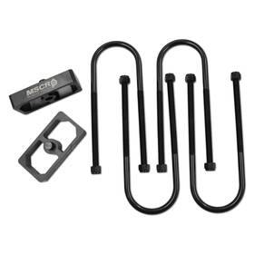 Yx05220-23 Wnseu Universal 1 Inch Billet Aluminum Leaf Spring Lowering Blocks With U-bolts And Hardware