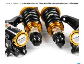 Ys01-sb-dps003 Yellow Speed Racing For Subaru Forester 09-13 Coilover Kit Inch -2 X Inverted Pro Street Front &