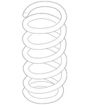 Genuine Volkswagen Coil Spring 7L6-511-115-N. Fixed Price $211.67.