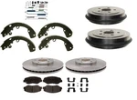 Rotors Drums Brake Pad Shoe Spring Kit Fits NV200 2013-2019 City Express 15-18. Fixed Price $220.95.