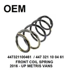 Front Coil Spring Fits Mercedes Metris , Lesjofors /sweden Oem 447321100461. Fixed Price $135.00.