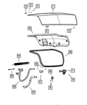 Genuine Mopar Deck Lid Hinge Spring 55113694AF. Fixed Price $17.00.