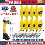 8X Ignition Coil+spark Plug+wire Set For Cadillac Chevy Silverado 1500 Gmc UF413. Fixed Price $156.99.