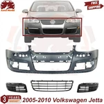 Front Bumper Cover Prmed & Grille Assembly For 2005-2010 Volkswagen Jetta. Fixed Price $198.00.
