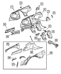 Genuine Mopar Spring Bracket 5101712AA. Fixed Price $26.05.