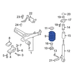 For Volkswagen Jetta 2019-2026 5QM511121D Rear Coil Spring. Fixed Price $51.95.