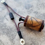 1.25" 8-32 Tattoo Machine 10 Wrap Single Coil Wood Washers Map Old School Brown. Fixed Price $23.00.