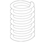 Genuine Mitsubishi Coil Spring 4140A186. Fixed Price $128.31.