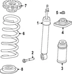 Genuine Nissan Coil Spring 55020-7BA0A. Fixed Price $124.00.