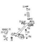 Genuine Mopar Rear Coil Spring 68175188AA. Fixed Price $62.71.