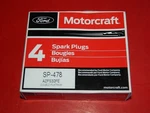 (4) New Motorcraft SP-478 Double Platinum Spark Plugs AZFS32FE. Fixed Price $18.99.