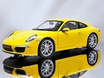 Welly Nex Porsche 911 (991) Carrera Coupe 2013 Yellow Diecast Model 1:18. Fixed Price $129.99.
