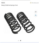 Moog CC248 Coil Springs, Front. Fixed Price $98.00.