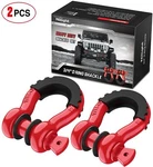 Nilight 3/4" D-ring Shackles 4.75 Ton Isolators & Washer Kit For Jeeps Atv Utvs. Fixed Price $26.98.